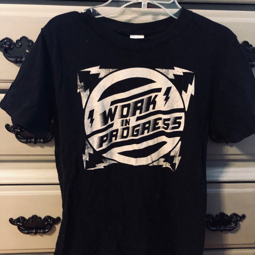 work in progress band shirt! (Gaten Matarazzo)